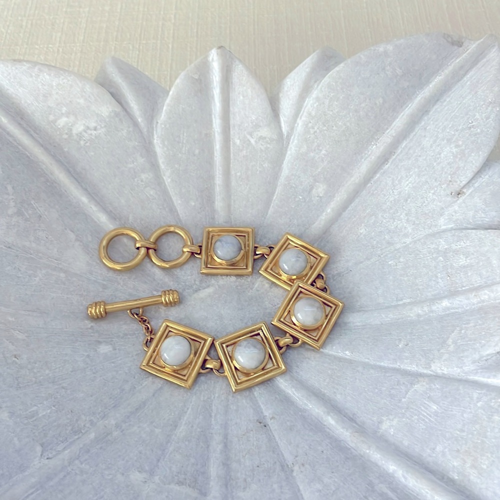 Julie Vos moonstone bracelet, nearly new, EUC